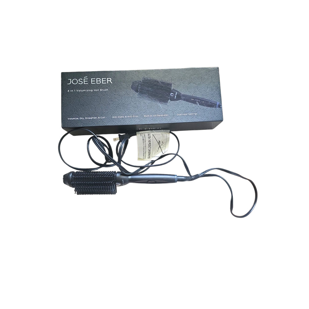 José eber
4 in 1 volumizing hot brush
Volumize, dry, Straighten, & curl 
Anti-st